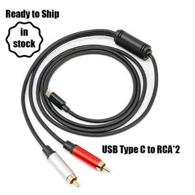 Cable USB C a 2 RCA